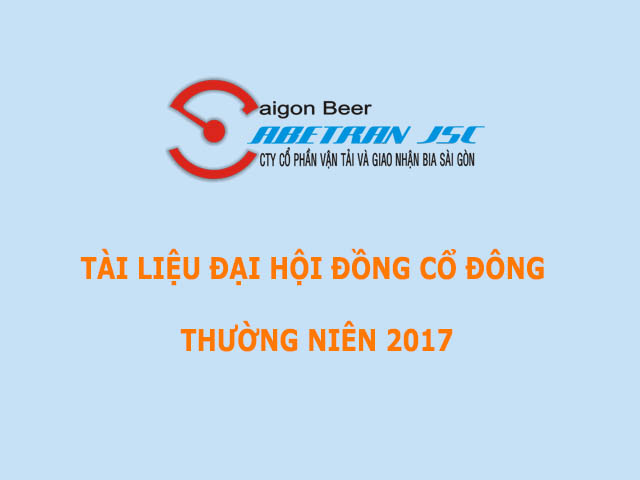 Tài liệu Đại hội đồng cổ đông thường niên năm 2017